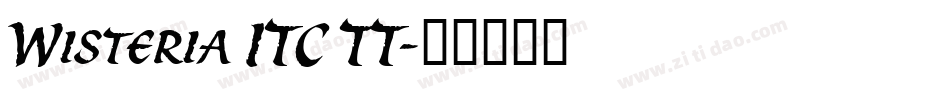 Wisteria ITC TT字体转换